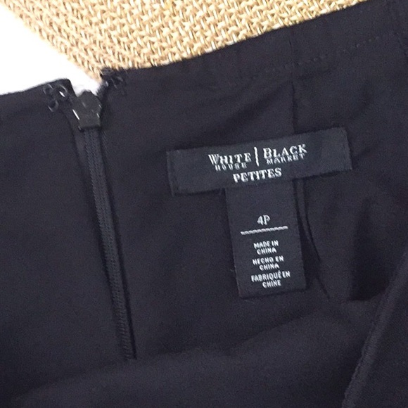 WHBM Black Ponte Studded Pencil Skirt - Picture 2 of 10